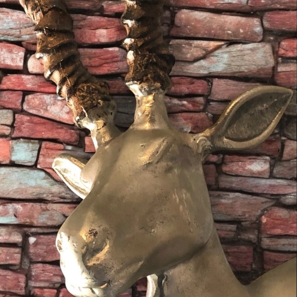 Cast Aluminumum Gazelle Bust - Picture 9 of 9